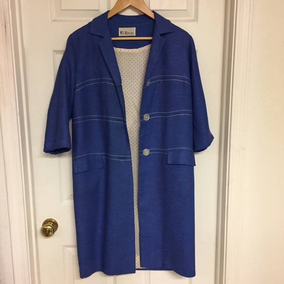 VINTAGE dress JACKET 💙 - Picture 5 of 8